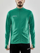 Craft Training Jacket Evolve Full Zip - durable mid-layer jacket made of stretch material - green Men